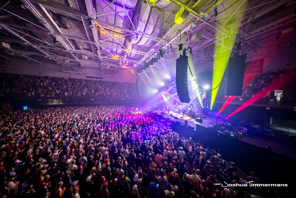 A moment from the Widespread Panic July 26, 2025 performance in Asheville, NC