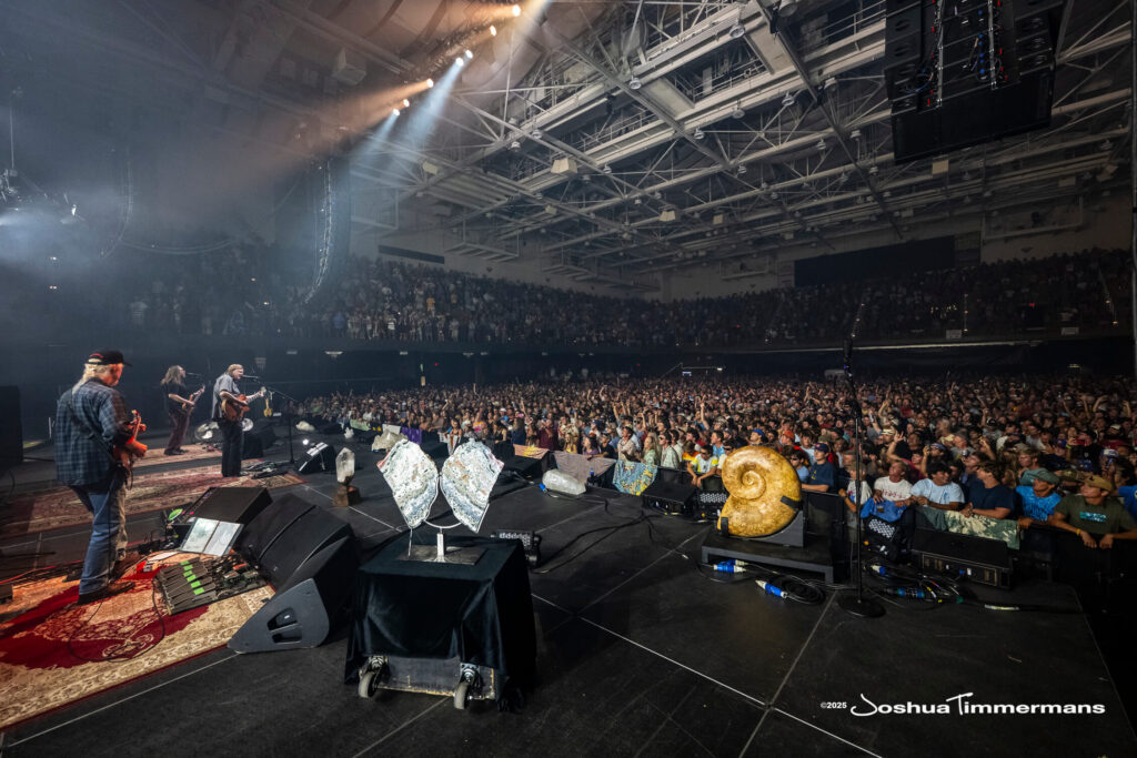 A moment from the Widespread Panic July 26, 2025 performance in Asheville, NC
