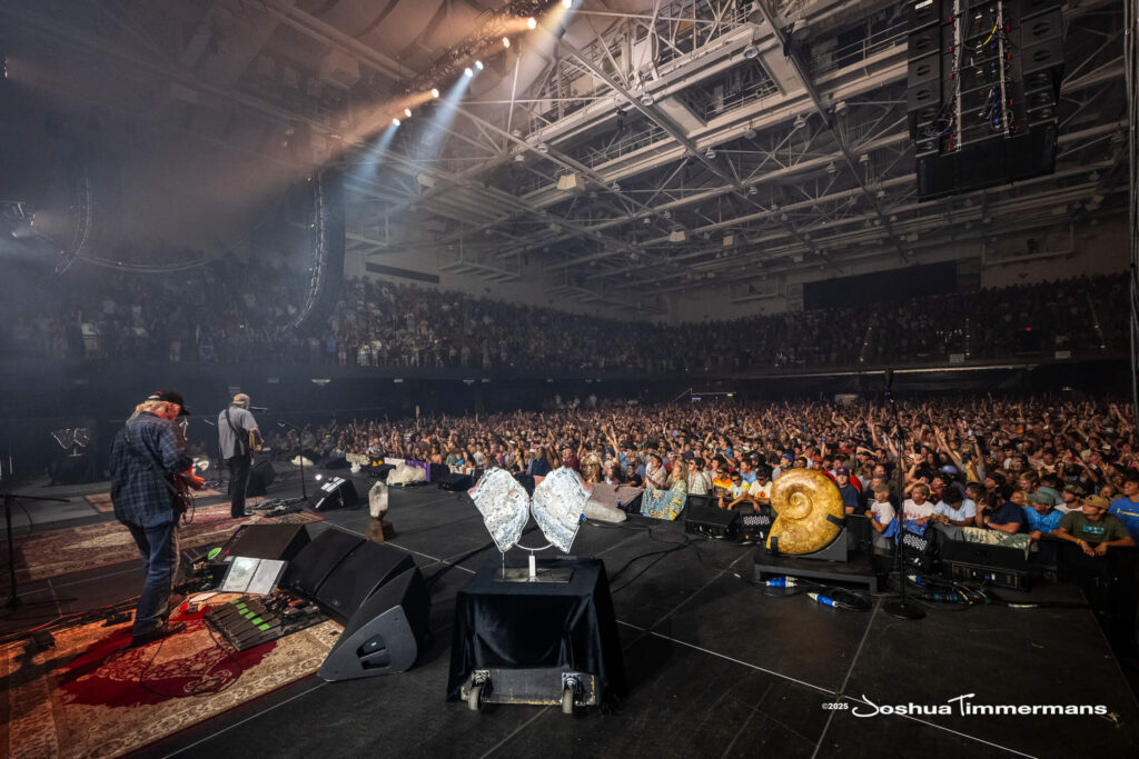 A moment from the Widespread Panic July 26, 2025 performance in Asheville, NC