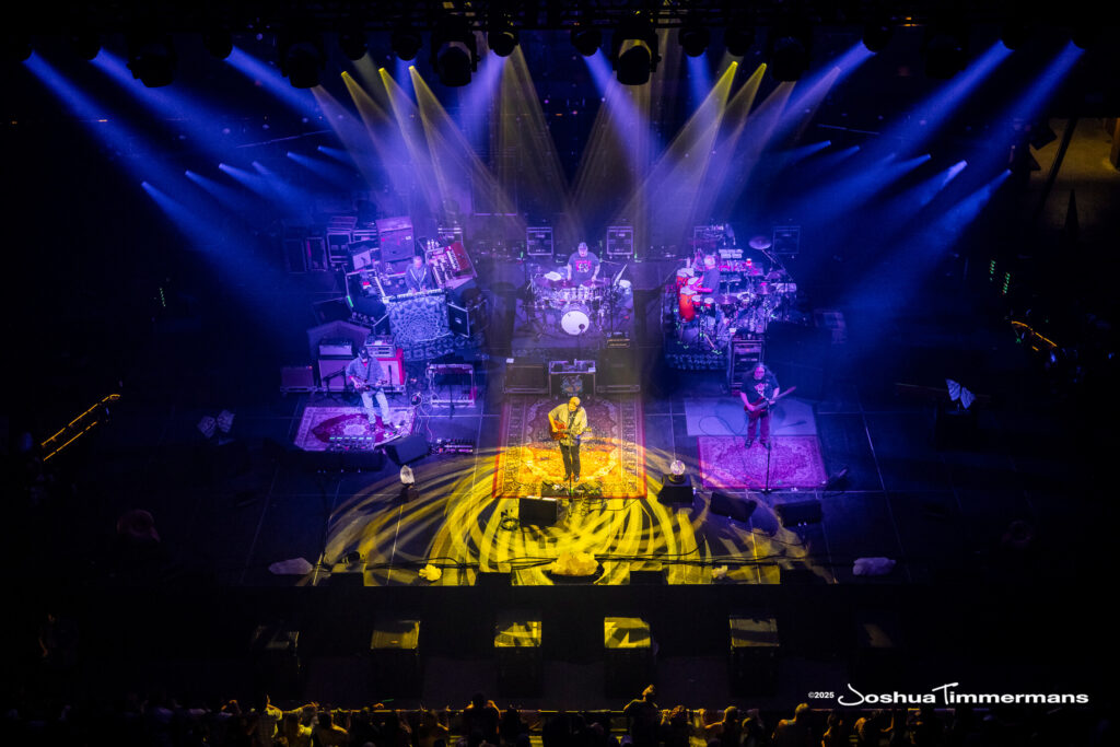 A moment from the Widespread Panic July 26, 2025 performance in Asheville, NC