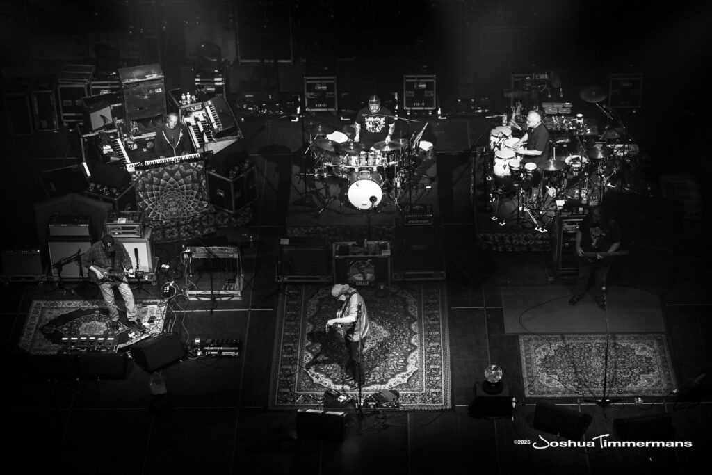 A moment from the Widespread Panic July 26, 2025 performance in Asheville, NC