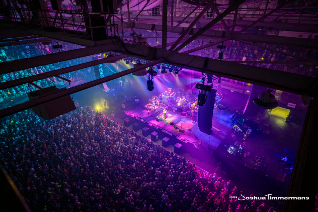 A moment from the Widespread Panic July 26, 2025 performance in Asheville, NC