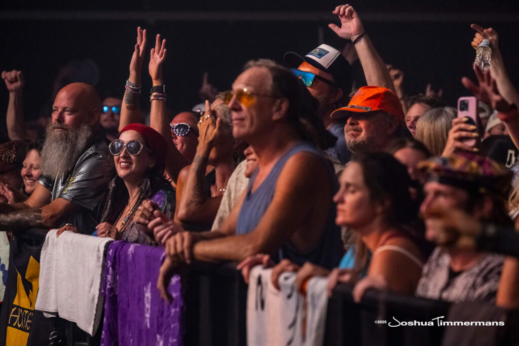 A moment from the Widespread Panic July 26, 2025 performance in Asheville, NC