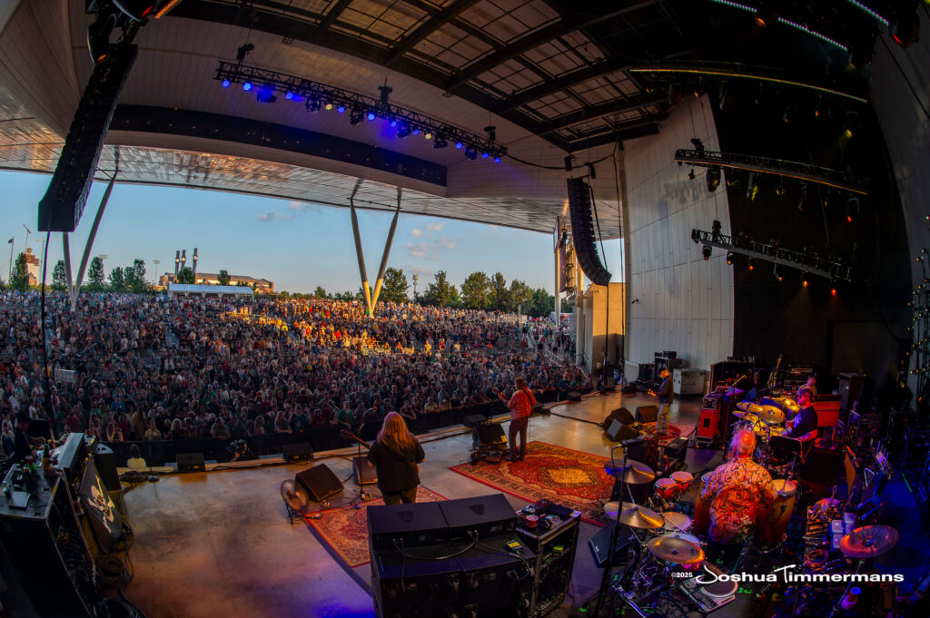 A moment from the Widespread Panic August 8, 2025 performance in Indianapolis, IN