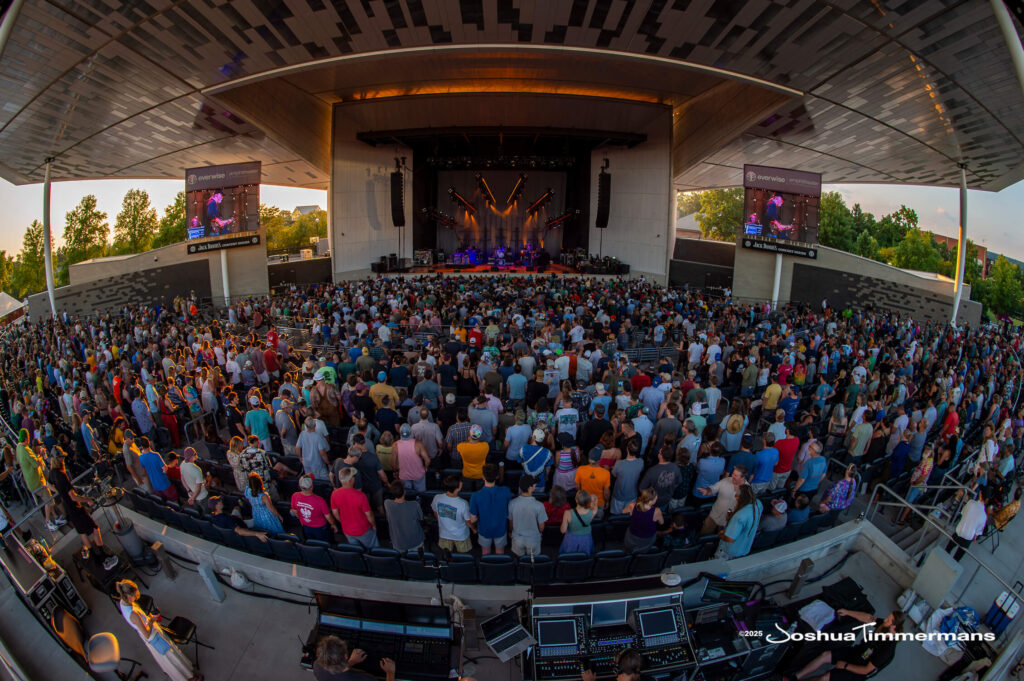 A moment from the Widespread Panic August 8, 2025 performance in Indianapolis, IN