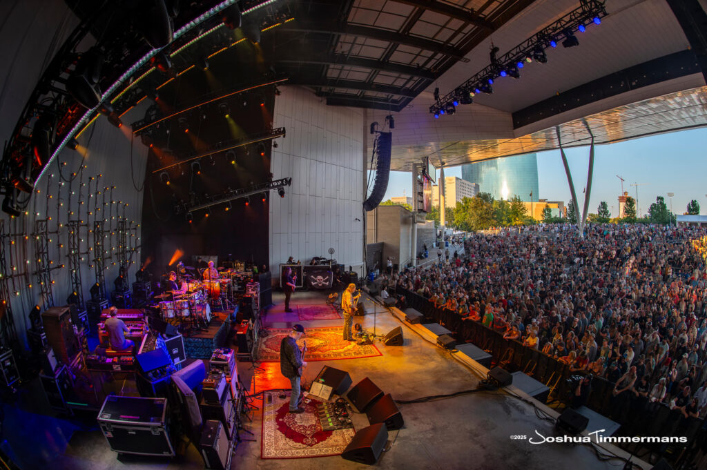 A moment from the Widespread Panic August 8, 2025 performance in Indianapolis, IN
