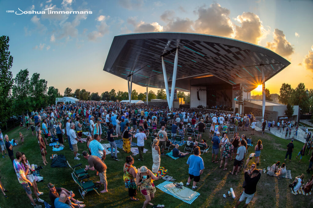 A moment from the Widespread Panic August 8, 2025 performance in Indianapolis, IN