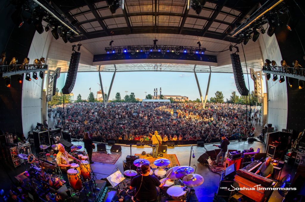 A moment from the Widespread Panic August 8, 2025 performance in Indianapolis, IN