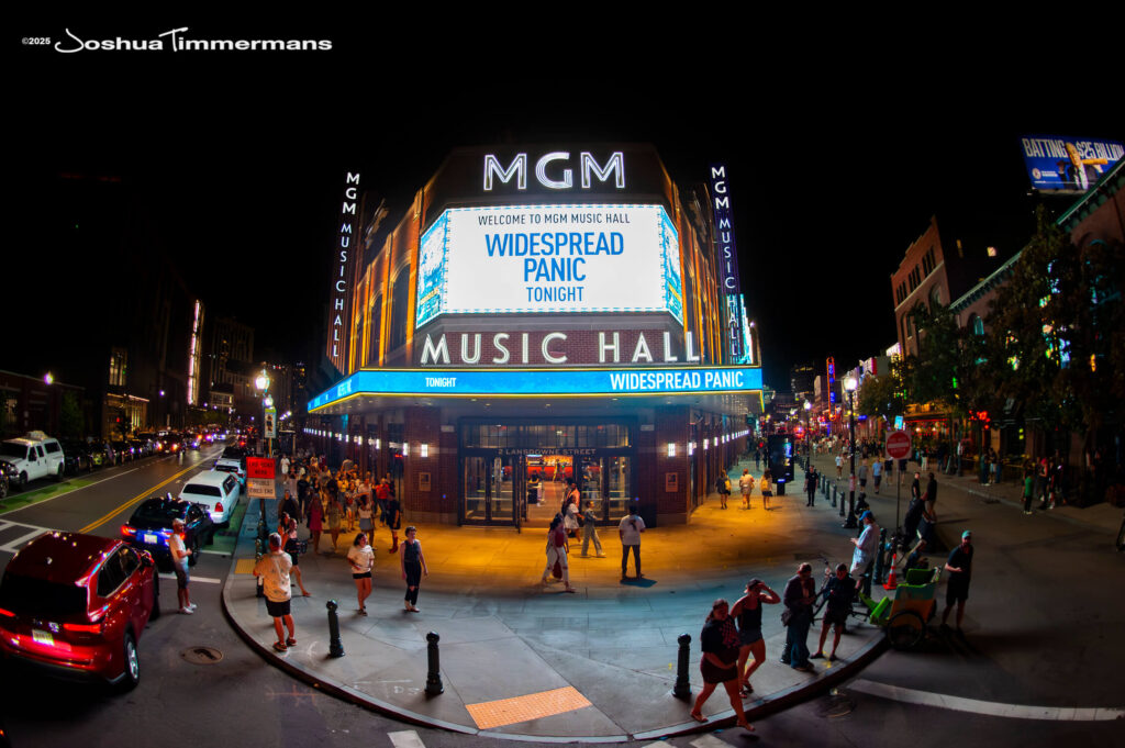 A moment from the Widespread Panic August 23, 2025 show at MGM Music Hall at Fenway in Boston, MA