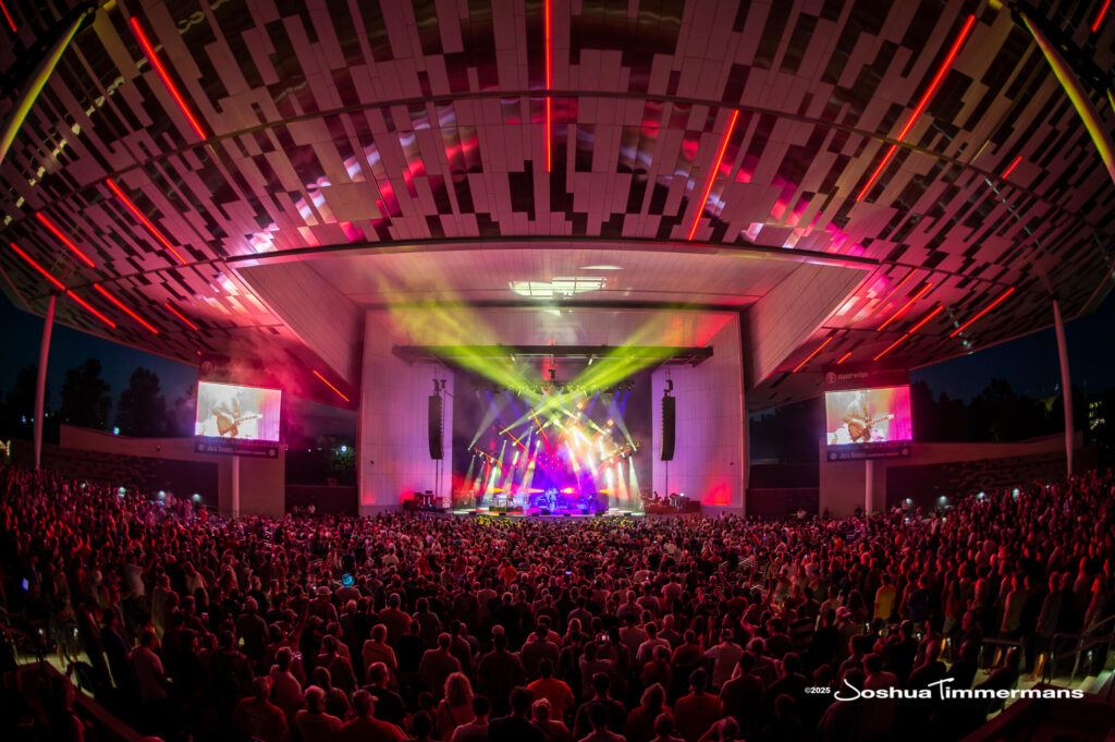 A moment from the Widespread Panic August 8, 2025 performance in Indianapolis, IN