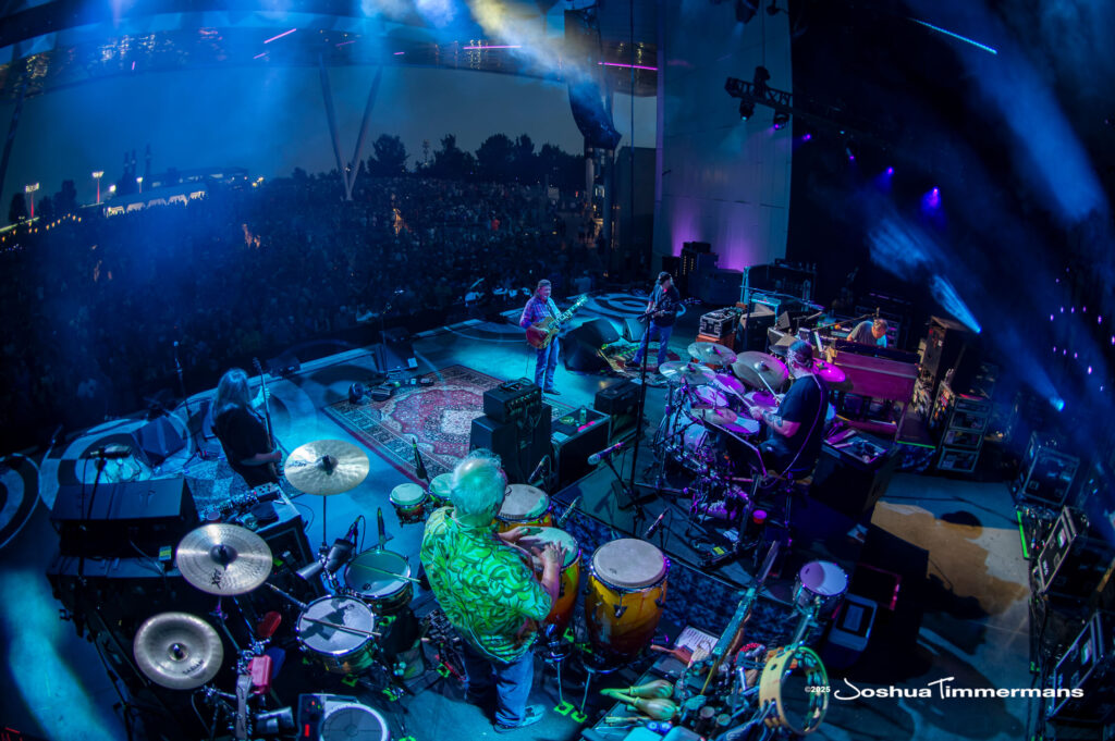 A moment from the Widespread Panic August 8, 2025 performance in Indianapolis, IN