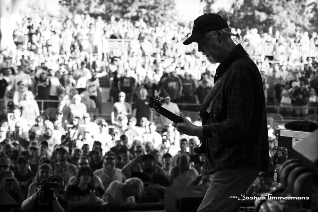 A moment from the Widespread Panic August 8, 2025 performance in Indianapolis, IN