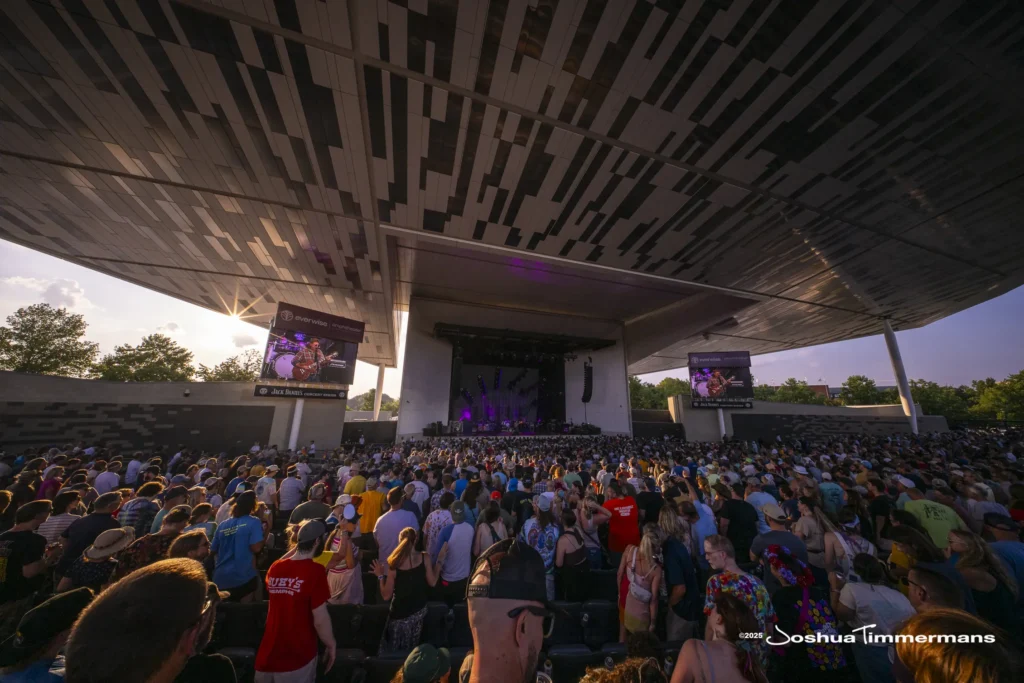 A moment from the Widespread Panic August 8, 2025 performance in Indianapolis, IN