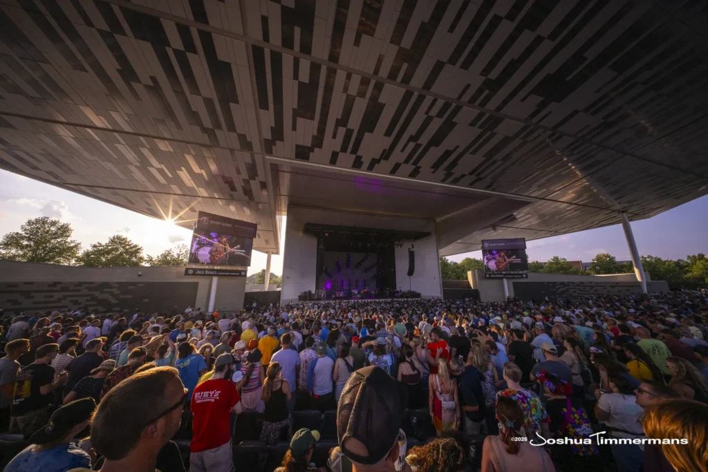 A moment from the Widespread Panic August 8, 2025 performance in Indianapolis, IN
