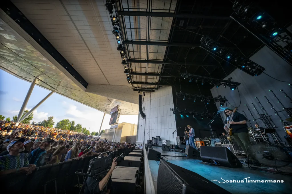 A moment from the Widespread Panic August 8, 2025 performance in Indianapolis, IN