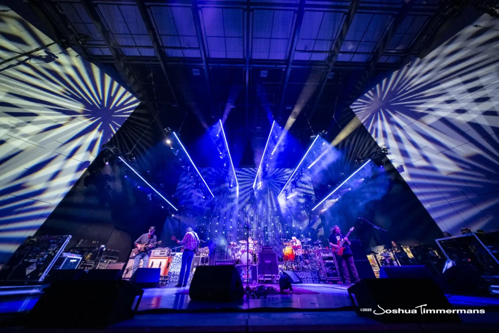 A moment from the Widespread Panic August 8, 2025 performance in Indianapolis, IN
