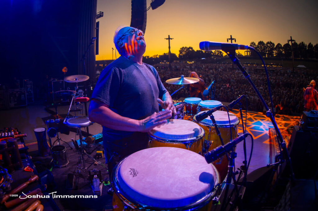 A moment from the Widespread Panic September 13, 2025 show at Allianz Amphitheater in Richmond, VA