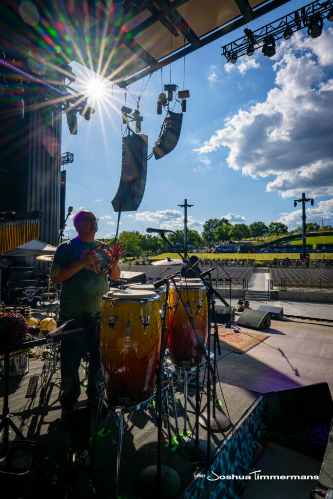 A moment from the Widespread Panic September 12, 2025 show at Allianz Amphitheater in Richmond, VA