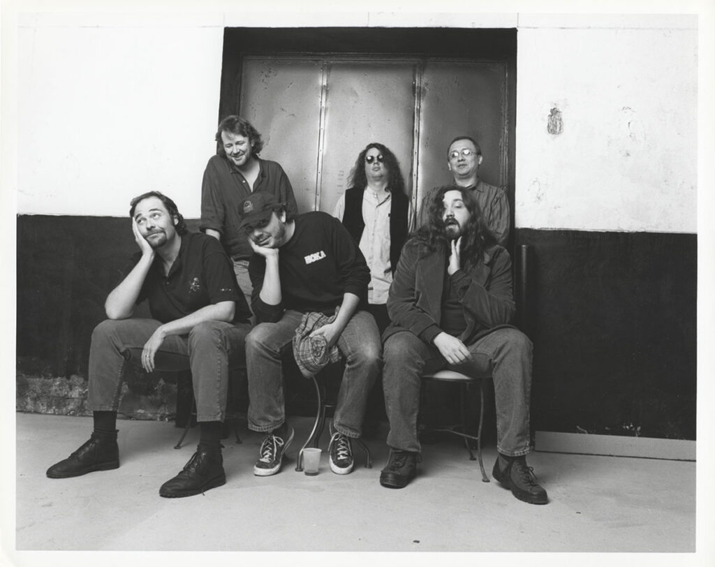 A promo photo of the band Widespread Panic taken by John Chiasson circa 1997