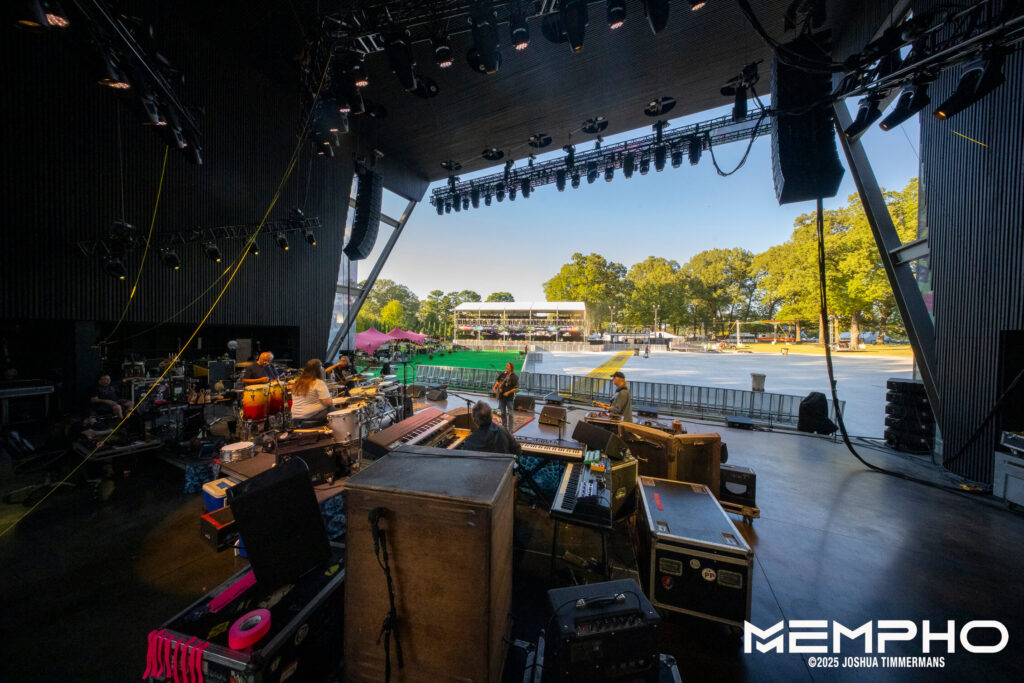 Widespread Panic performing during soundcheck at Mempho Music Festival on Thursday, October 2, 2025.