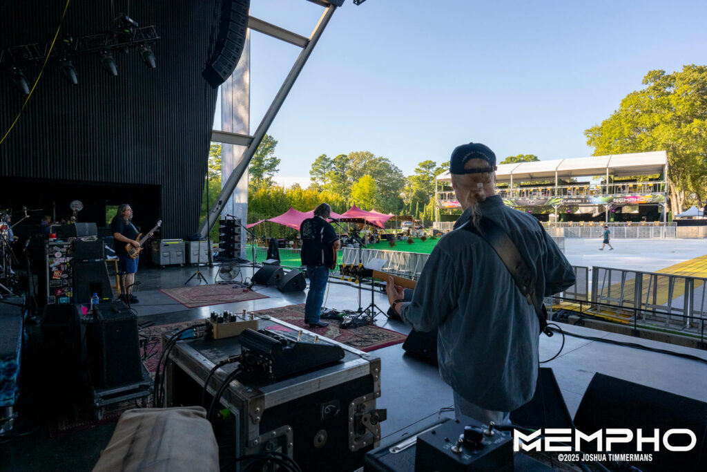 Widespread Panic performing during soundcheck at Mempho Music Festival on Thursday, October 2, 2025.