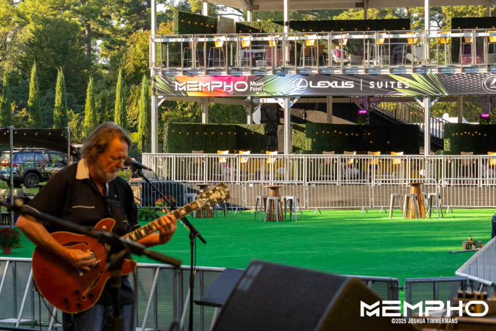 Widespread Panic performing during soundcheck at Mempho Music Festival on Thursday, October 2, 2025.