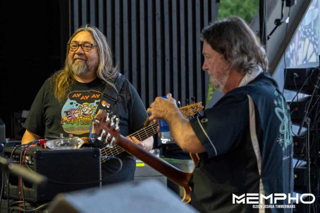 Widespread Panic performing during soundcheck at Mempho Music Festival on Thursday, October 2, 2025.