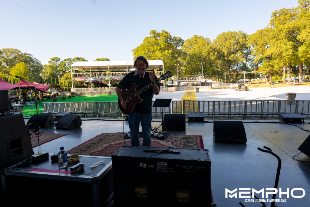 Widespread Panic performing during soundcheck at Mempho Music Festival on Thursday, October 2, 2025.