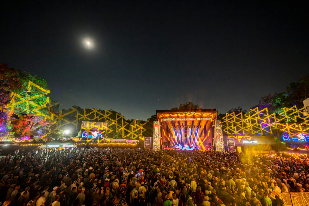 Widespread Panic performing live at Mempho Music Festival on Friday, October 3, 2025