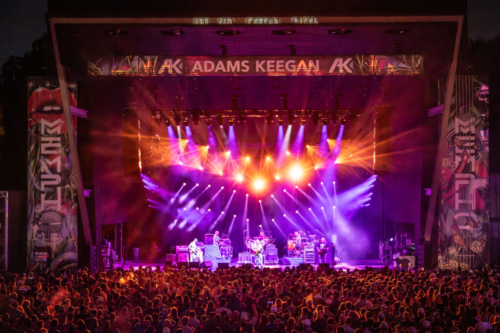 Widespread Panic performing live at Mempho Music Festival on Friday, October 3, 2025