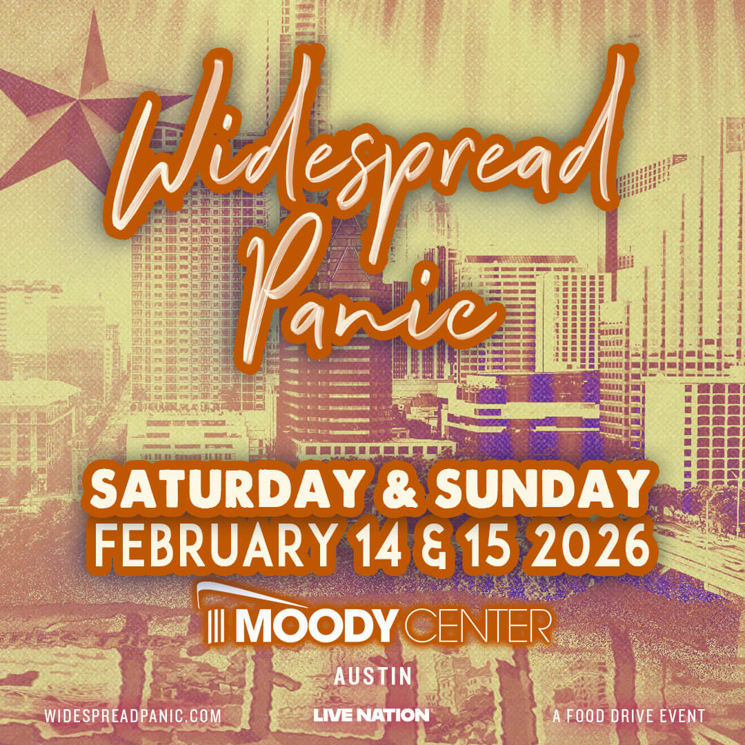 Widespread Panic Saturday and Sunday February 14 and 15, 2026 Moody Center Austin, TX