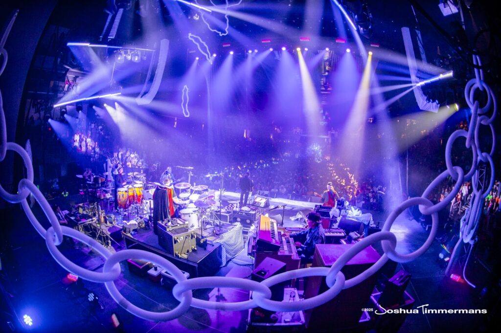 Widespread Panic performing on Halloween night at Enmarket Arena in Savannah, GA on Friday, October 31, 2025