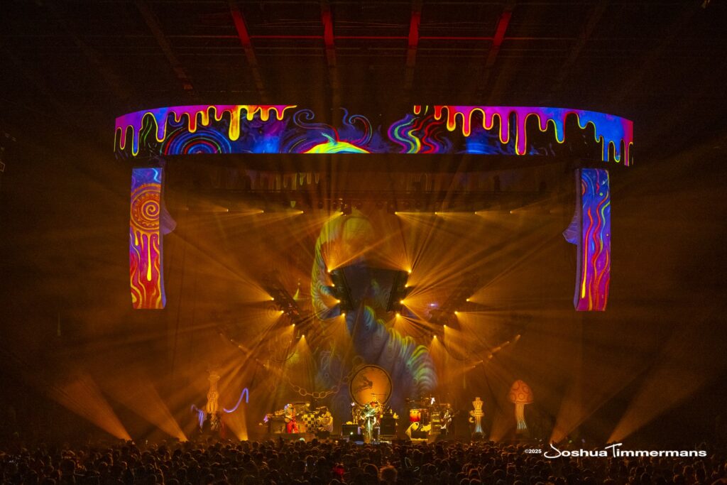 Widespread Panic performing on Halloween night at Enmarket Arena in Savannah, GA on Friday, October 31, 2025