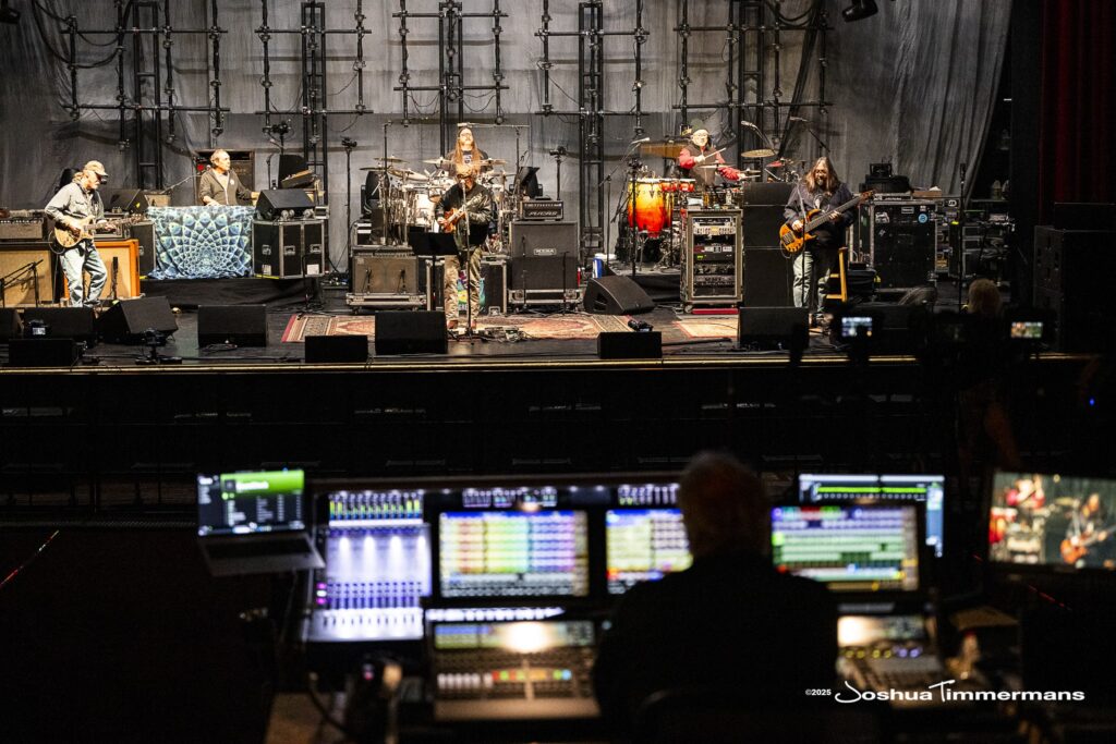 Widespread Panic during soundcheck at The Capitol Theatre in Port Chester, NY on Thursday, November 20, 2025