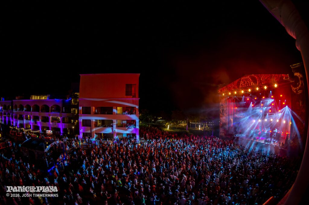 Widespread Panic performing at Panic en la Playa Trece on Friday, January 23, 2026