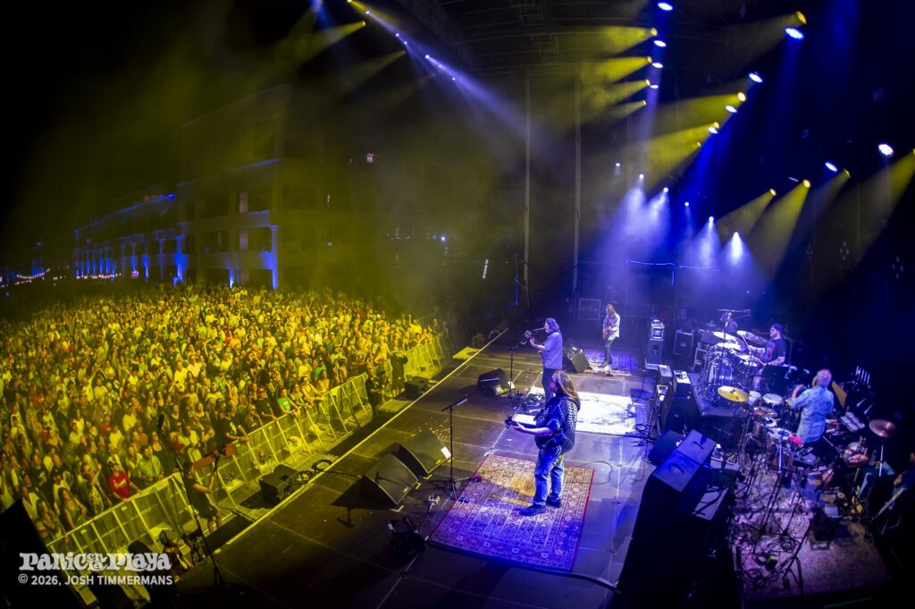 Widespread Panic performing at Panic en la Playa Trece on Friday, January 23, 2026
