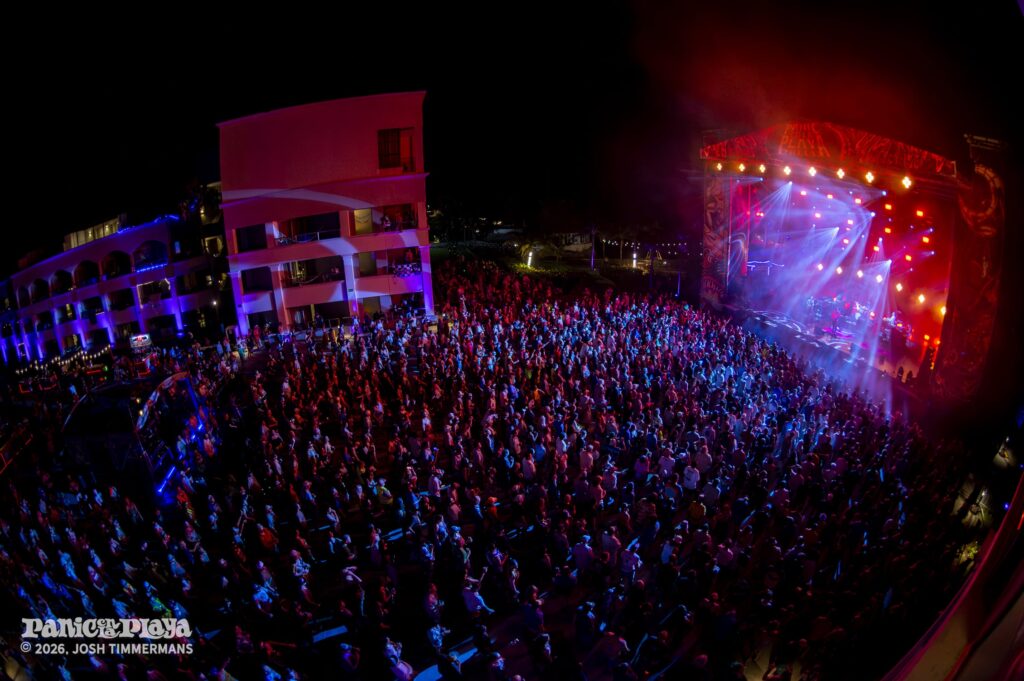Widespread Panic performing at Panic en la Playa Trece on Friday, January 23, 2026