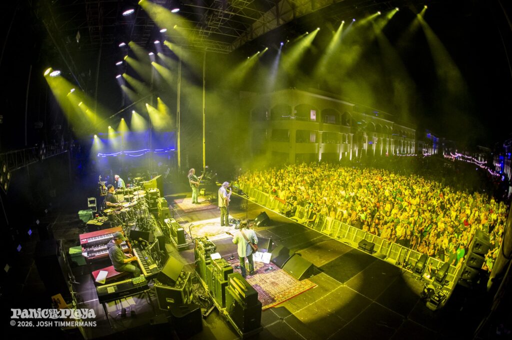 Widespread Panic performing at Panic en la Playa Trece on Friday, January 23, 2026