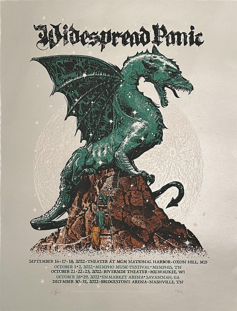 Widespread Panic 2022 Tour Poster by JT Lucchesi