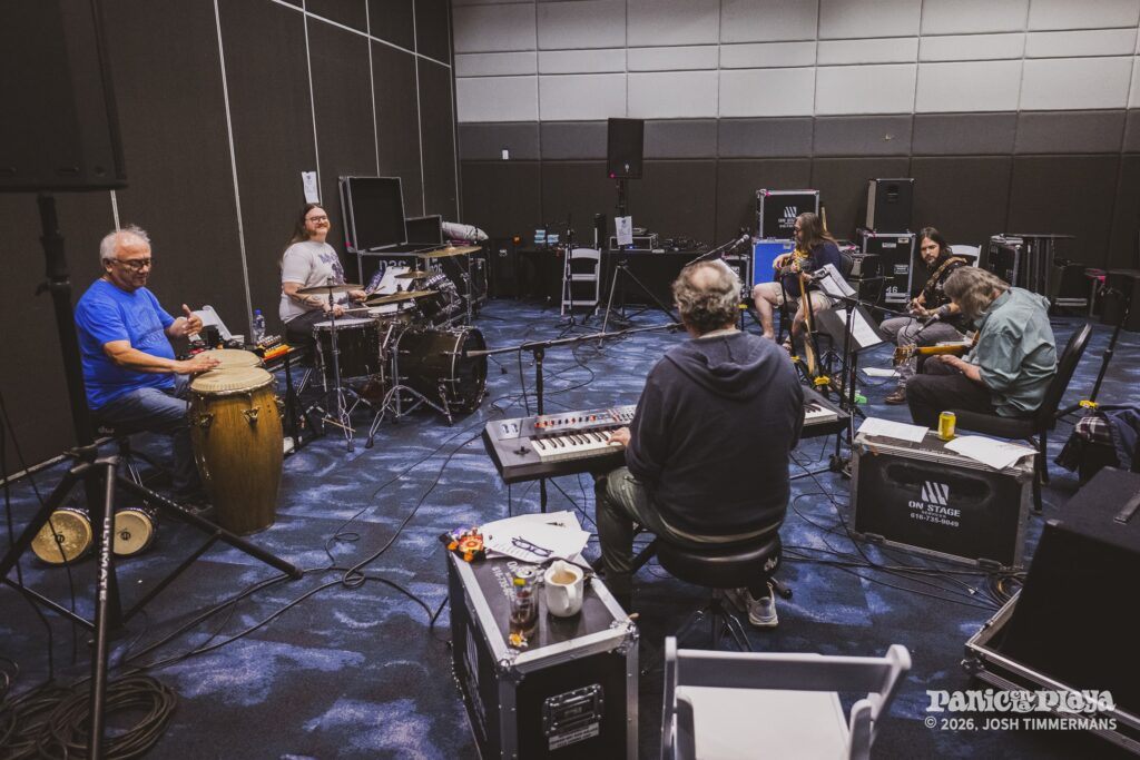 Widespread Panic rehearsal and soundcheck at Panic en la Playa Trece on January 19, 2026