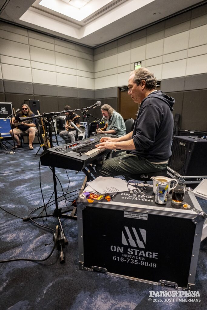 Widespread Panic rehearsal and soundcheck at Panic en la Playa Trece on January 19, 2026