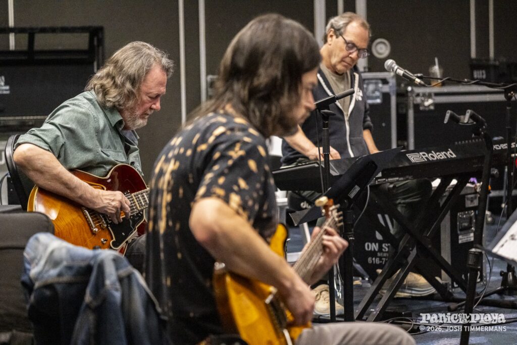 Widespread Panic rehearsal and soundcheck at Panic en la Playa Trece on January 19, 2026