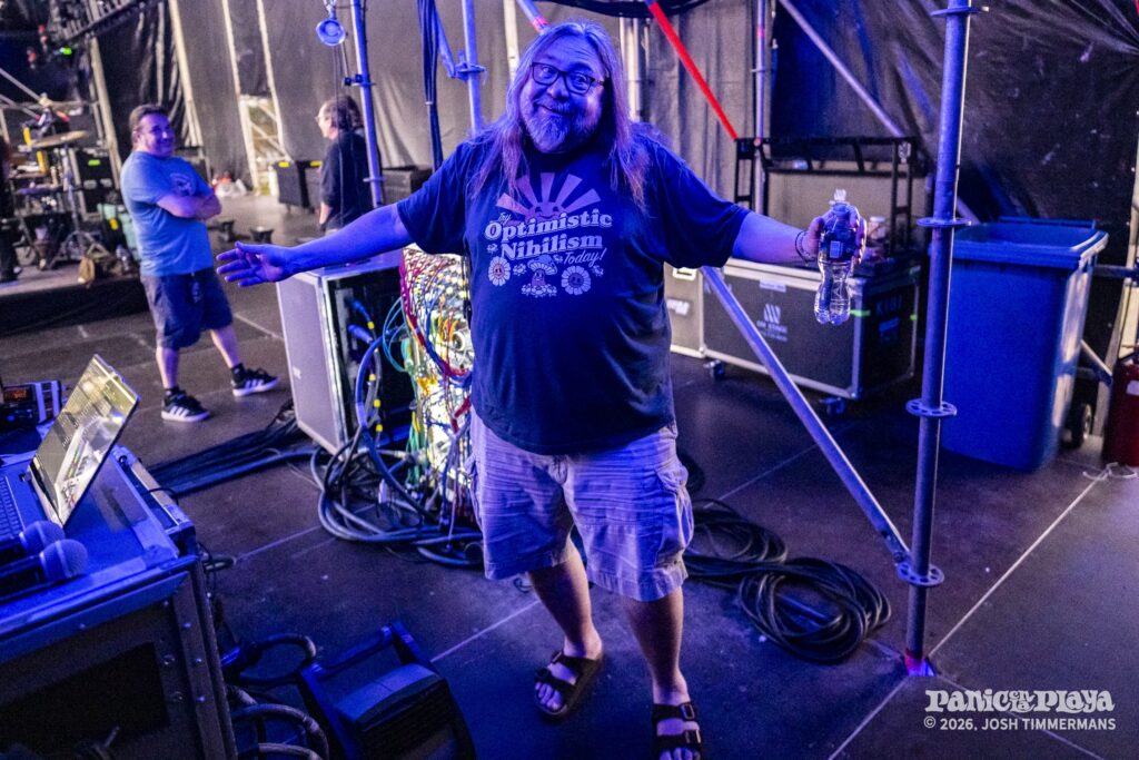 Widespread Panic rehearsal and soundcheck at Panic en la Playa Trece on January 19, 2026