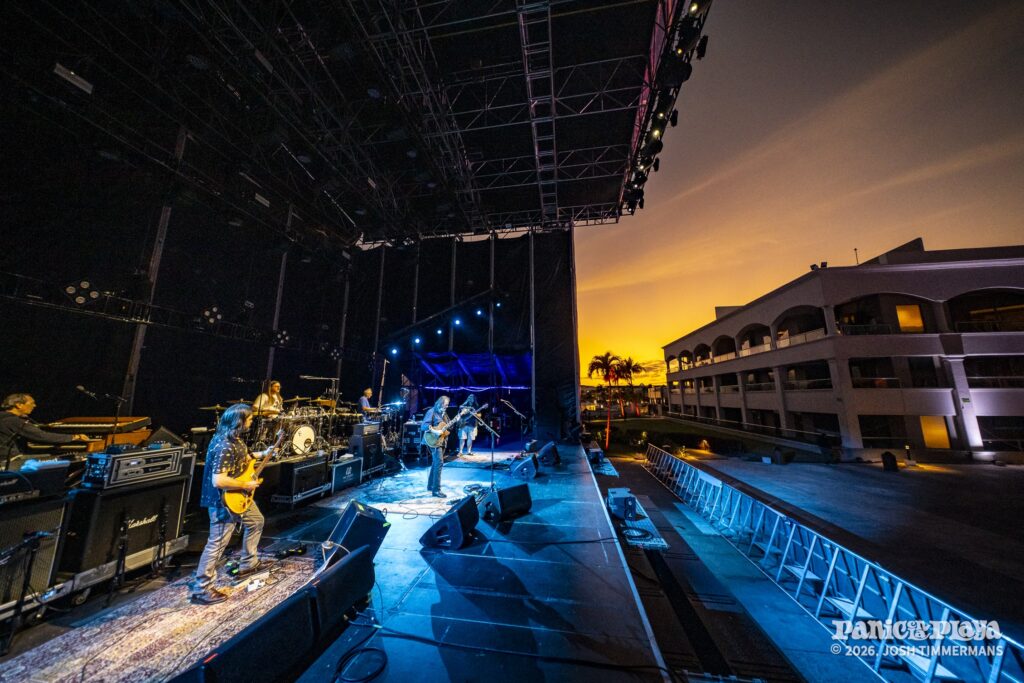 Widespread Panic rehearsal and soundcheck at Panic en la Playa Trece on January 19, 2026