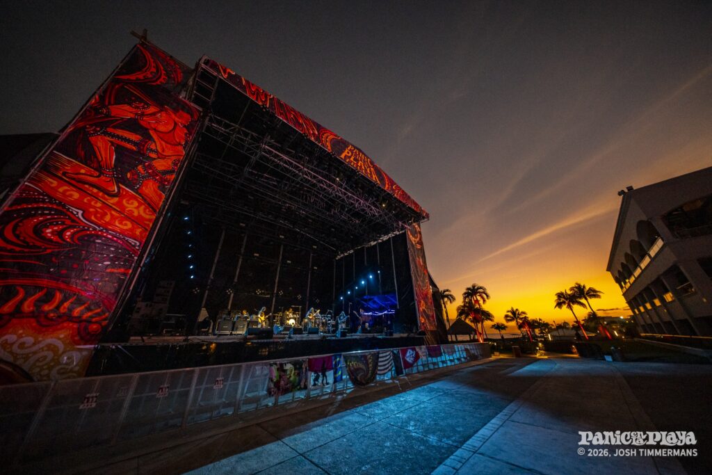 Widespread Panic rehearsal and soundcheck at Panic en la Playa Trece on January 19, 2026