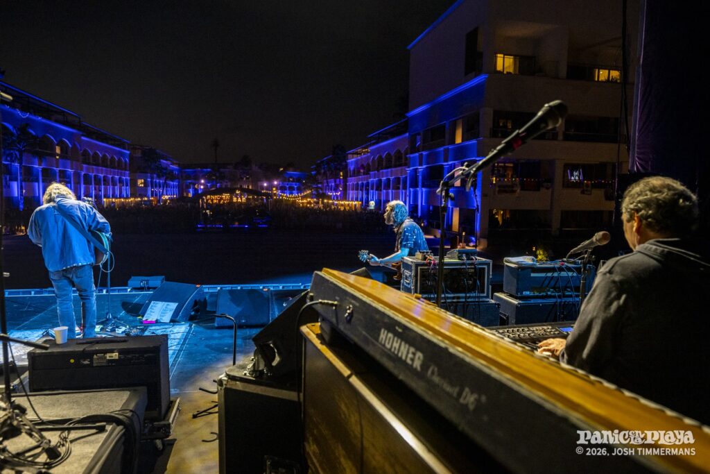 Widespread Panic rehearsal and soundcheck at Panic en la Playa Trece on January 19, 2026