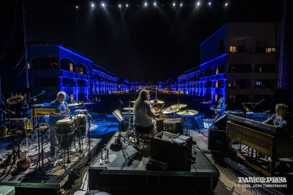 Widespread Panic rehearsal and soundcheck at Panic en la Playa Trece on January 19, 2026