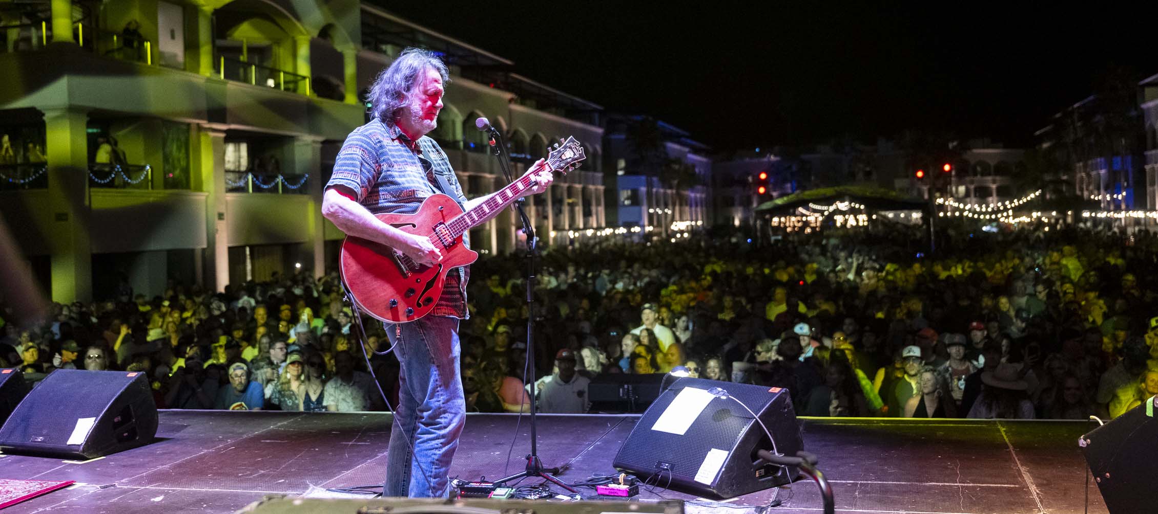 John Bell of Widespread Panic performing at Panic en la Playa Trece on Tuesday, January 20, 2026