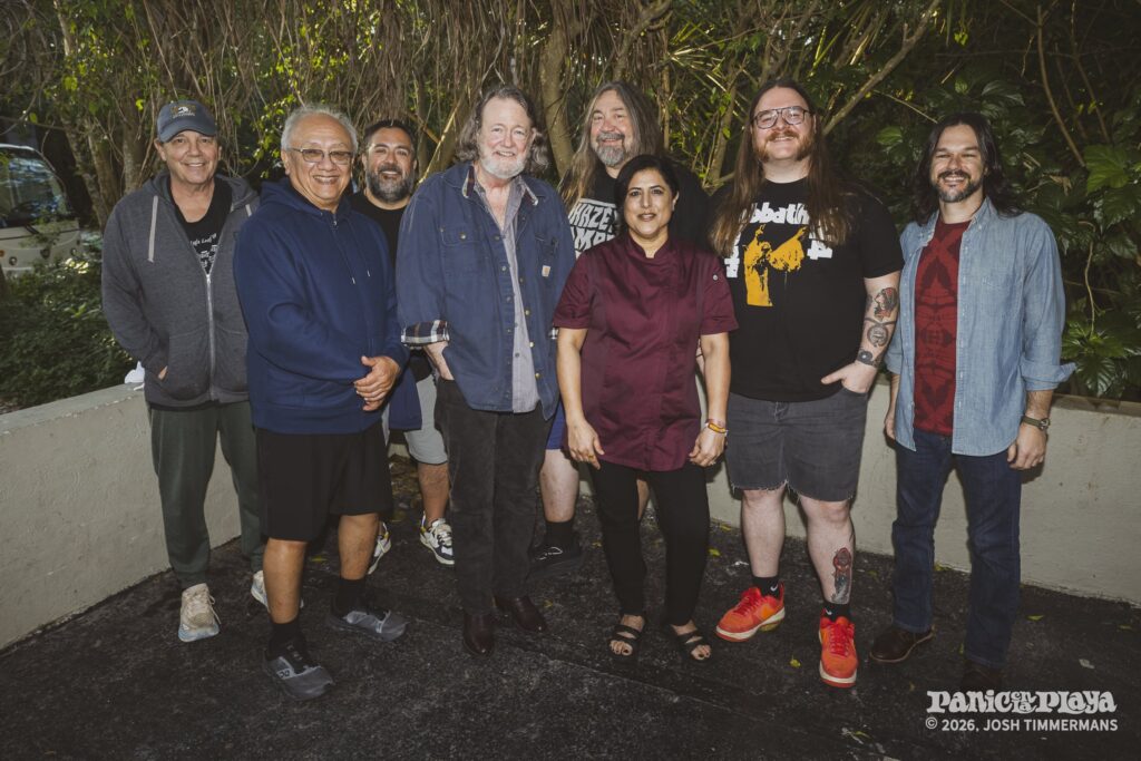 Widespread Panic performing at Panic en la Playa Trece on Friday, January 23, 2026