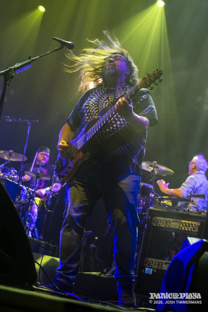 Widespread Panic performing at Panic en la Playa Trece on Friday, January 23, 2026